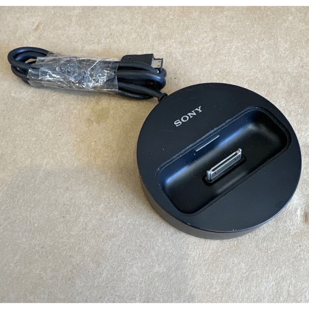 Sony TDM-iP10 Digital Media Port Adapter Dock for iPod iPhone Black Genuine
